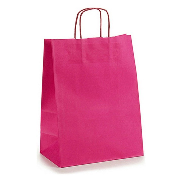 Papiertaschen 24 x 12 x 40 cm Rosa (25 Stück)