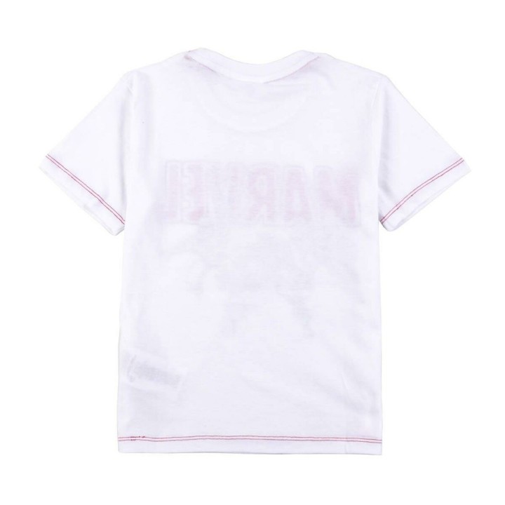 T shirt à manches courtes Enfant Marvel Blanc