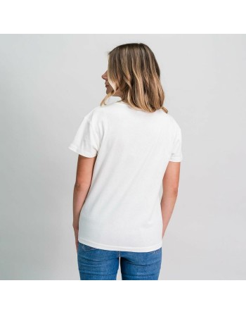 T-shirt à manches courtes femme Mickey Mouse Blanc