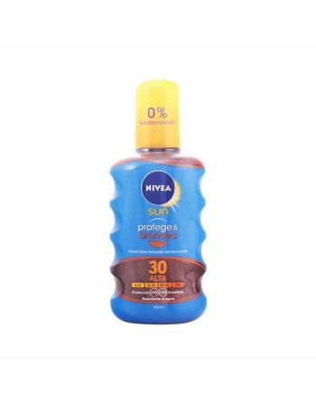 Huile Bronzante Spf 30 Nivea Sun Broncea Spf 30 200 ml