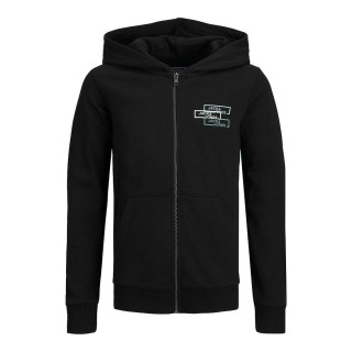 Hættetrøje til Børn Jack & Jones JCOSPACE LOGO SWEAT 12221210 Sort