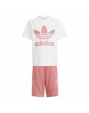 Conjunto Deportivo para Niños Adidas Trifolio  Blanco