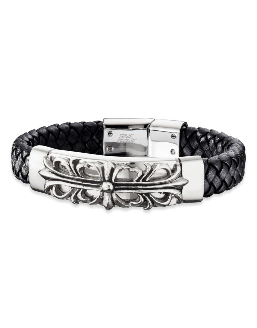 Men's Bracelet Save Brave SBB-PARIS-BK-19 19 cm