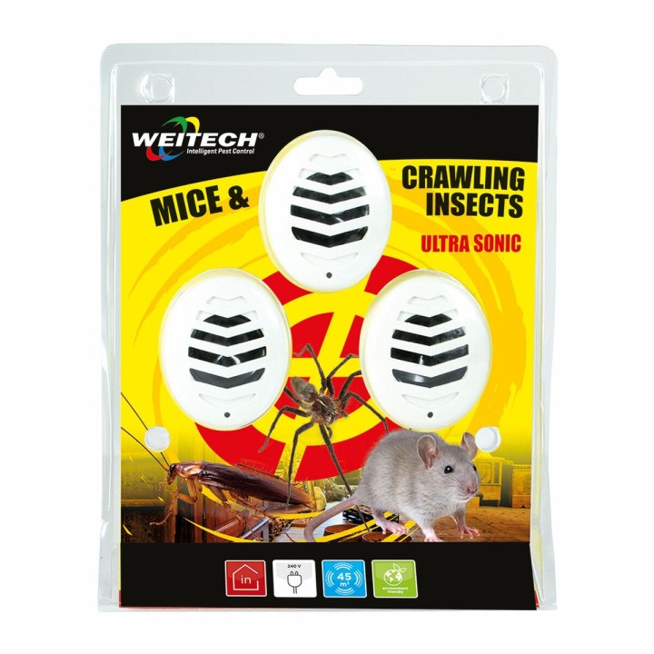 Repellente per parassiti Weitech Ad Ultrasuoni (3 Unità)