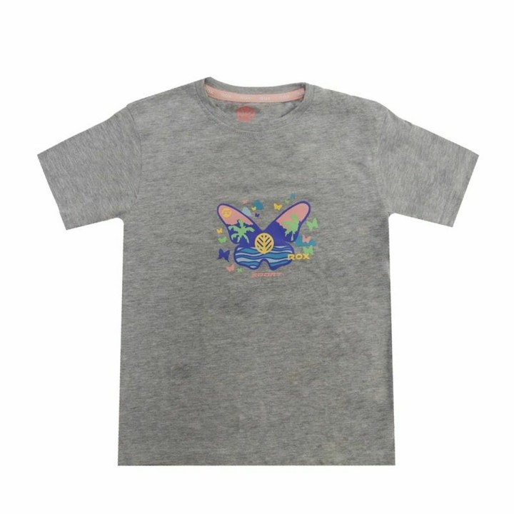 Børne Kortærmet T-shirt Rox Butterfly Lysegrå
