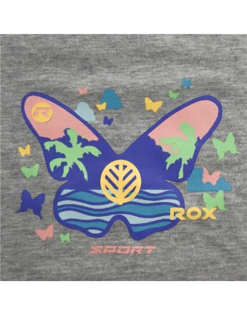 Maglia a Maniche Corte per Bambini Rox Butterfly Grigio chiaro