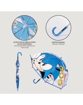 Parapluie Sonic Ø 71 cm Bleu PoE 45 cm