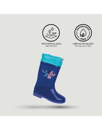 Botas de Agua Infantiles Stitch Azul