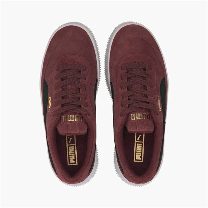 Kvinde Casual Sneakers Puma Sportswear Deva Suede Mørkerød
