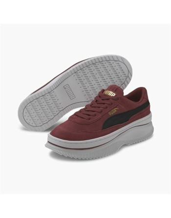 Kvinde Casual Sneakers Puma Sportswear Deva Suede Mørkerød