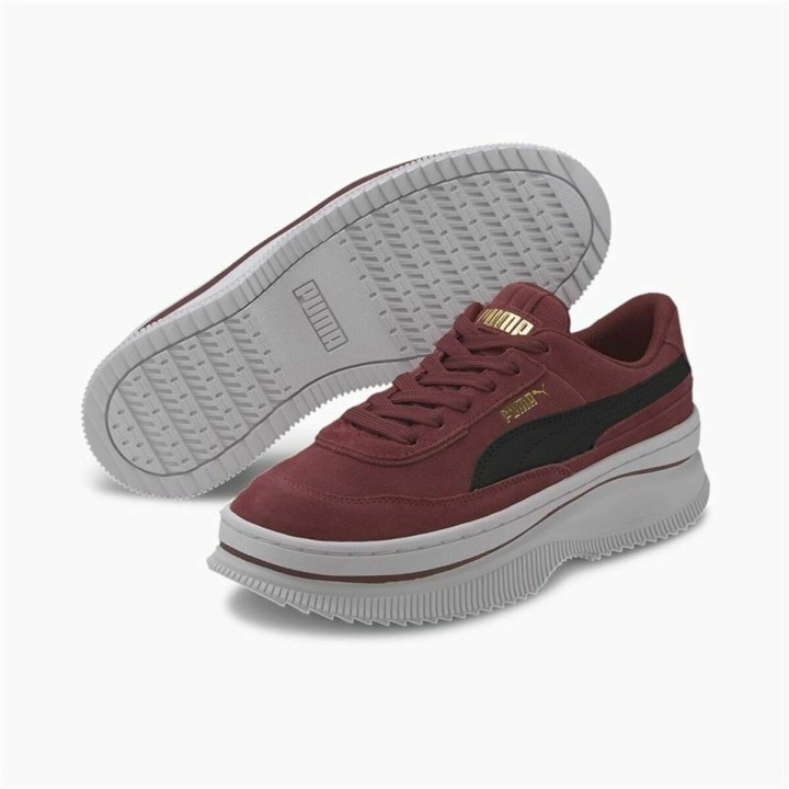 Kvinde Casual Sneakers Puma Sportswear Deva Suede Mørkerød