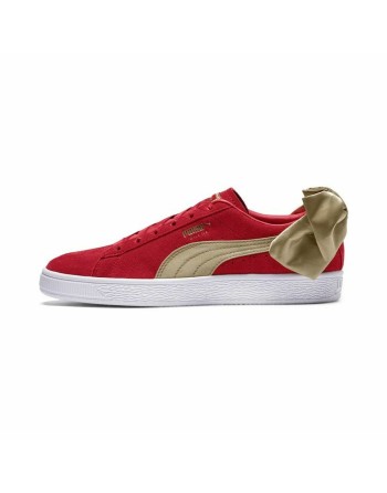 Casual Damenturnschuh Puma Sportswear Suede Bow Varsity Rot