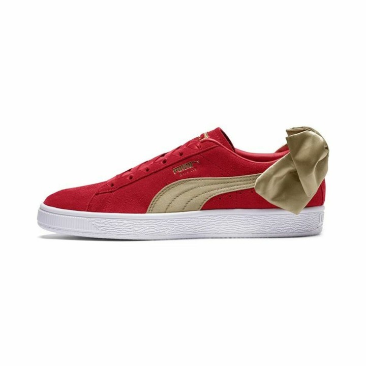 Kvinde Casual Sneakers Puma Sportswear Suede Bow Varsity Rød
