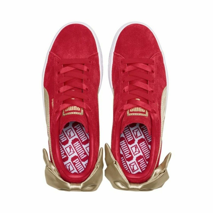 Kvinde Casual Sneakers Puma Sportswear Suede Bow Varsity Rød