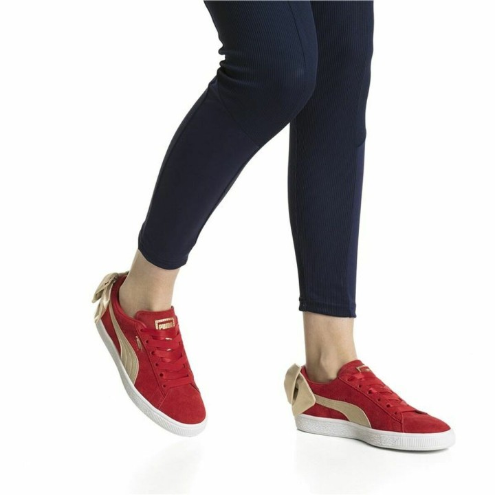 Kvinde Casual Sneakers Puma Sportswear Suede Bow Varsity Rød