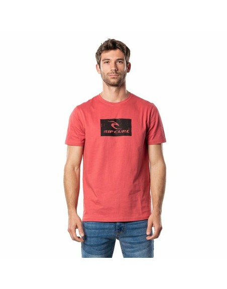 Maglia a Maniche Corte Uomo Rip Curl Hallmark Rosso