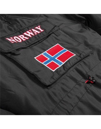Unisex Parka jakke Go & Win Noreg Børns Sort