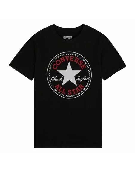 Kortærmet T-shirt Converse Chuck Taylor All Star Core Sort
