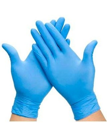 Guantes de Vinilo Desechables M Azul Vinilo
