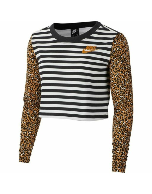 Maglia a Maniche Lunghe Donna Nike Animal Print