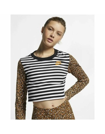 Maglia a Maniche Lunghe Donna Nike Animal Print