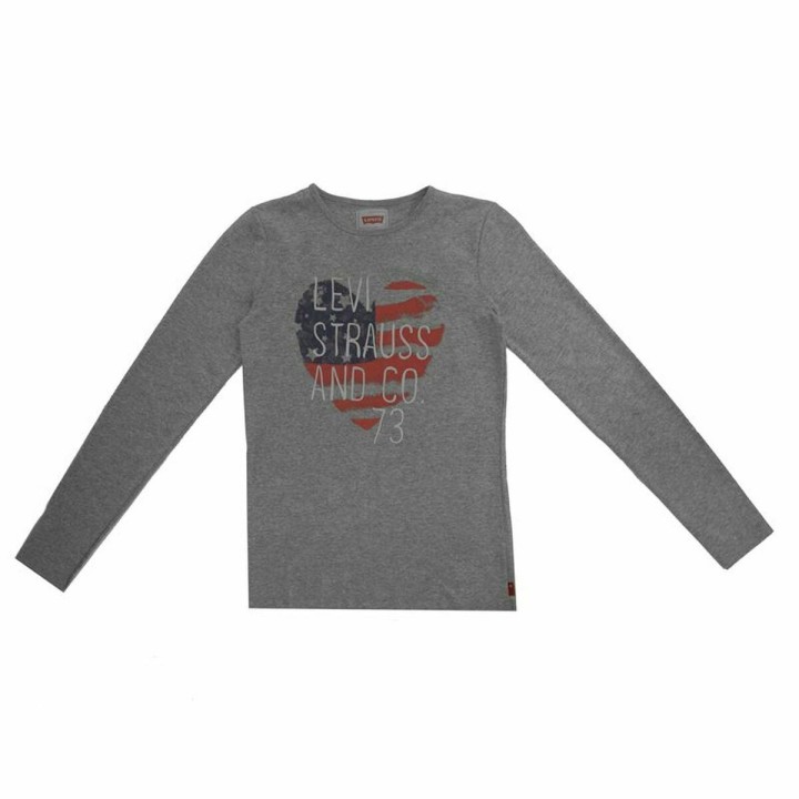 Maglia a Maniche Lunghe per Bambini Levi's Fille Grigio scuro