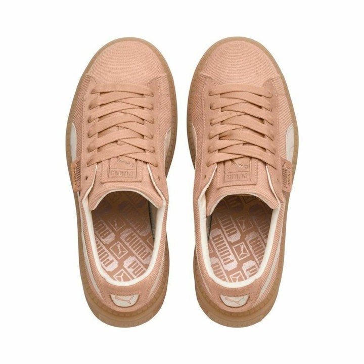 Baskets Casual pour Femme Puma Platform Trace Corduroy Orange