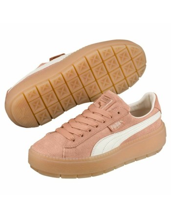 Scarpe Casual da Donna Puma Platform Trace Corduroy Arancio