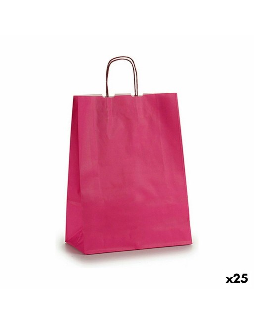 Busta di Carta 12 x 52 x 32 cm Rosa (25 Unità)