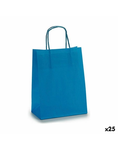 Busta di Carta 18 x 8 x 31 cm Azzurro (25 Unità)