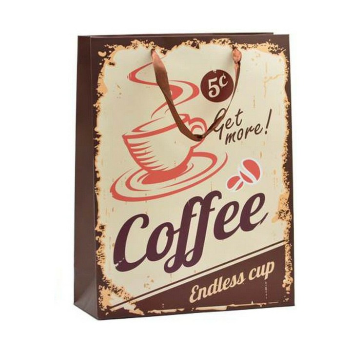 Busta di Carta Hotdog & Coffee 8,5 x 24 x 18 cm (12 Unità)