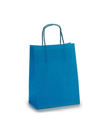 Papiertaschen 18 x 8 x 31 cm Blau (25 Stück)