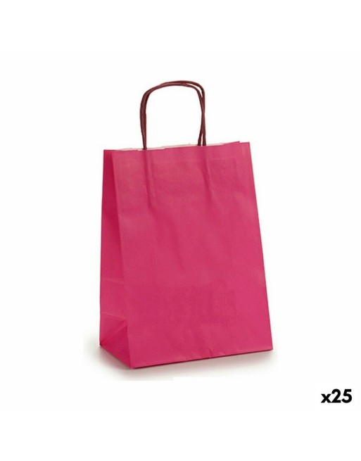 Busta di Carta 18 x 8 x 31 cm Rosa (25 Unità)