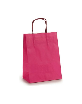 Papiertaschen 18 x 8 x 31 cm Rosa (25 Stück)