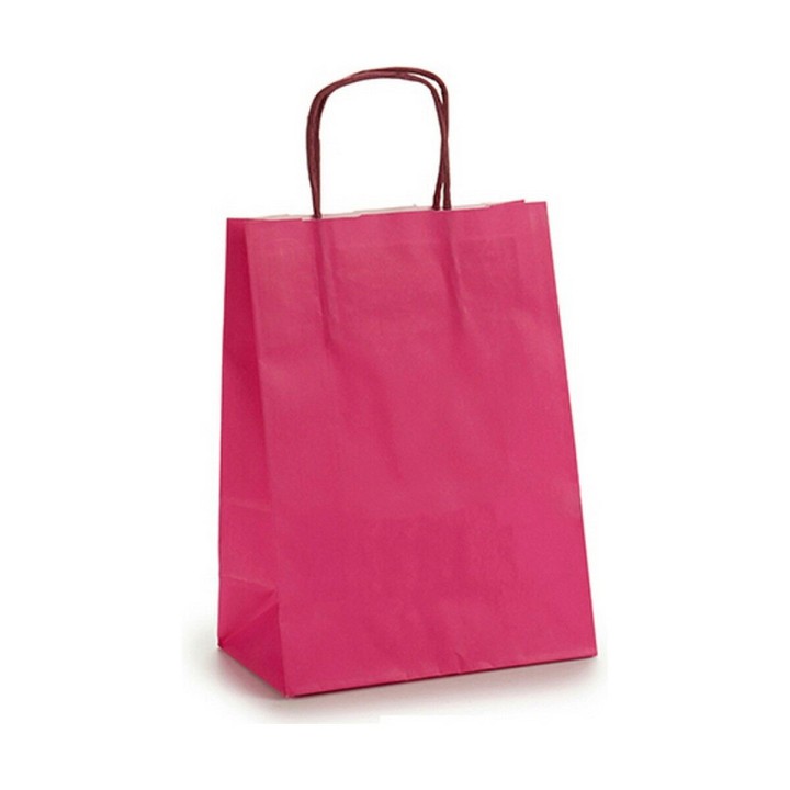 Bolsa de Papel 18 x 8 x 31 cm Rosa (25 Unidades)