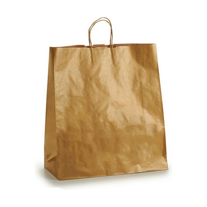 Bolsa de Papel 46 x 16 x 60 cm Dorado (25 Unidades)