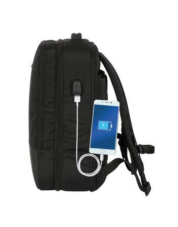 Mochila Safta Multisports De viaje Negro Business 30 x 44 x 16 cm