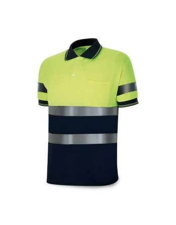 Kurzarm Poloshirt 1288pavxmcyfa Hohe Sichtbarkeit Gelb Marineblau