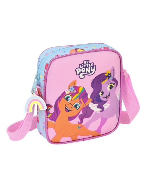 Umhängetasche My Little Pony Wild & free Blau Rosa 16 x 18 x 4 cm