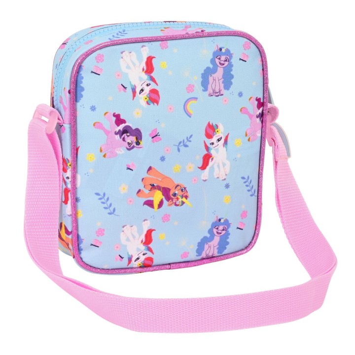 Borsa a Tracolla My Little Pony Wild & free Azzurro Rosa 16 x 18 x 4 cm