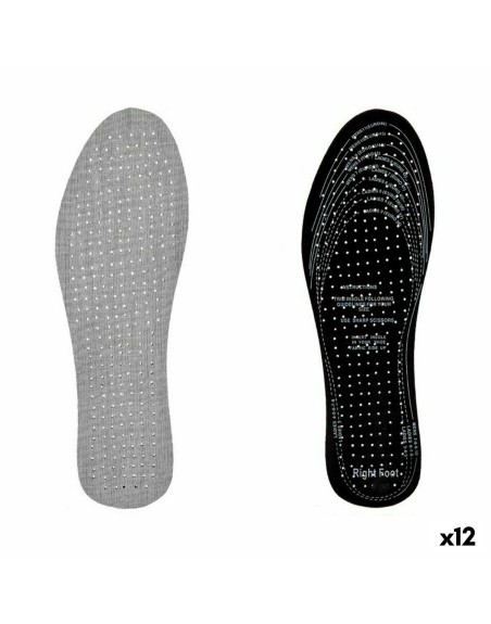 Skabeloner Extra Fresh Sort Grå Bomuld Latex 9,5 x 30 cm (12 enheder)