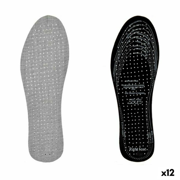 Skabeloner Extra Fresh Sort Grå Bomuld Latex 9,5 x 30 cm (12 enheder)