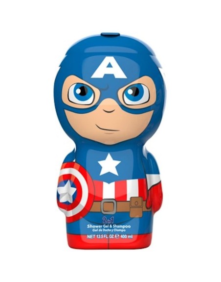 2-in-1 Gel et shampooing The Avengers Captain America 400 ml