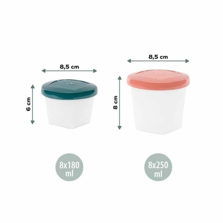 Set di scatole porta pranzo Babymoov A004316 Multicolore 3 Unità