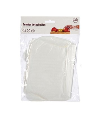 Einweghandschuhe Satz Durchsichtig Kunststoff (12 Stück)