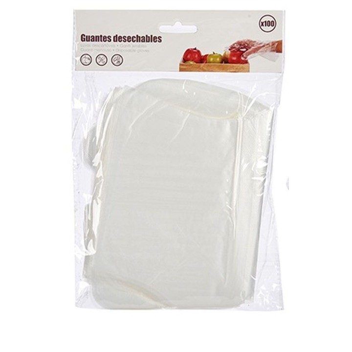 Guanti Monouso Set Trasparente Plastica (12 Unità)