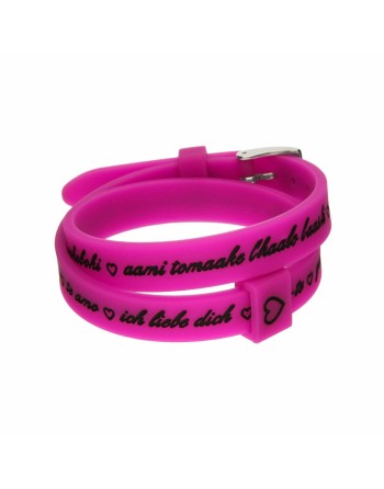 Pulsera Mujer il mezzometro I LOVE YOU SILVER - BRACCIALE IN SILICONE/SILICONE BRACELET