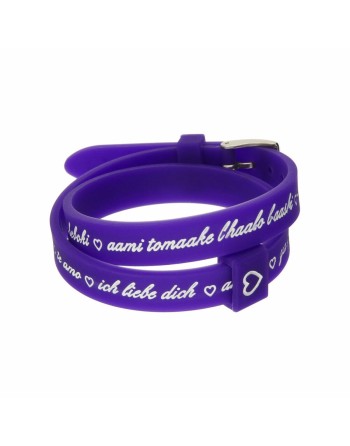 Ladies' Bracelet il mezzometro I LOVE YOU SILVER - BRACCIALE IN SILICONE/SILICONE BRACELET
