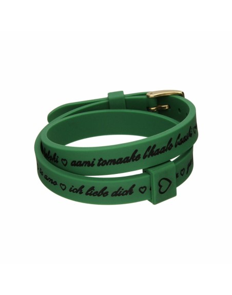 Bracciale Donna il mezzometro I LOVE YOU GOLD - BRACCIALE IN SILICONE/SILICONE BRACELET