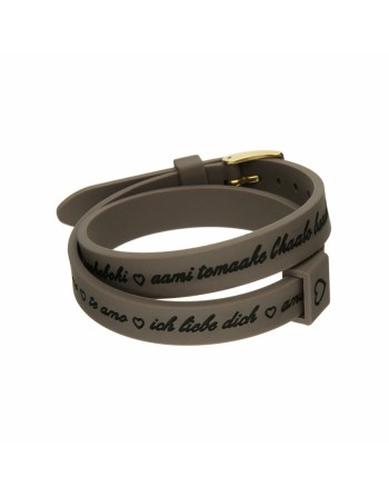 Armbånd til kvinder il mezzometro I LOVE YOU GOLD - BRACCIALE IN SILICONE/SILICONE BRACELET